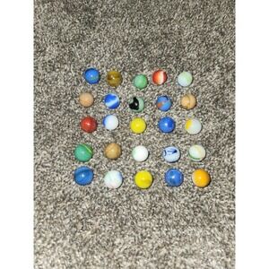 Vintage Marble Lot X 25 Mixed Manufacturers